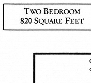 2 Bedroom 1 Bathroom
